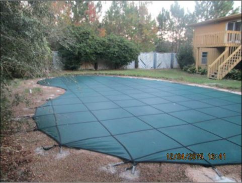 Pool Cover protects Children as well as keeps your pool clean.