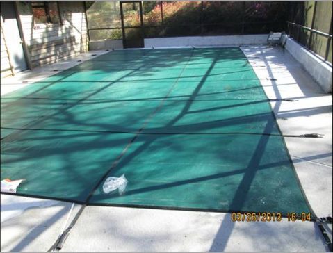 Pool Cover helps protect your pool.